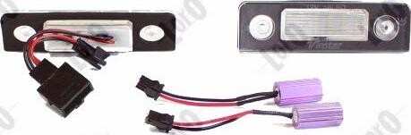 Пiдсвiтка номерного знаку 2шт свiтлодiоднi, LED ABAKUS L482100001LED