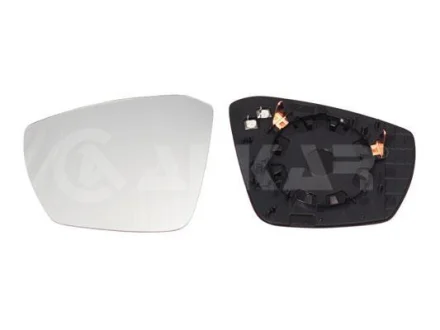 Фото скло дзеркала (з підігрівом) Skoda Octavia 12-21/VW T-Roc/T-Cross 17- (L) ALKAR 6431531 Скло дзеркала (з підігрівом) Skoda Octavia 12-21/VW T-Roc/T-Cross 17- (L) ALKAR 6431531