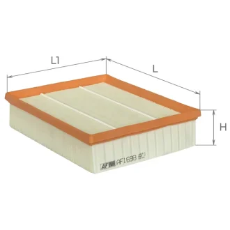 Фільтр повітряний (Land Rover Defender, Discovery II) ALPHA FILTER AF1698