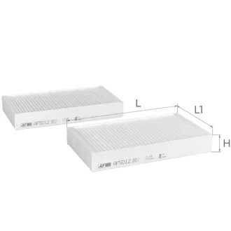 Фільтр повітряний салону 2 шт (MB M-Klasse) ALPHA FILTER AF5012-2