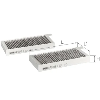 Фільтр повітряний салону (Ssangyong Kyron) (2 шт) ALPHA FILTER AF5048a-2