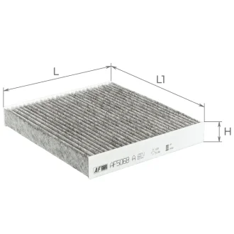 Фільтр салону вугільний ALPHA FILTER AF5068A