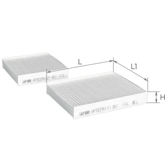 Фільтр повітряний салону (2 шт) ALPHA FILTER AF5076-2