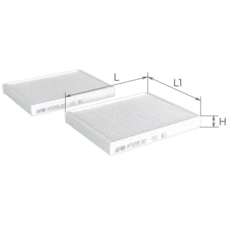 Фільтр повітряний салону (2 шт) ALPHA FILTER AF5095-2