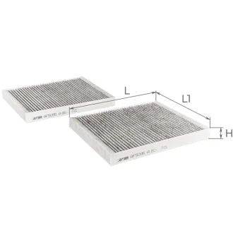 Фільтр повітряний салону (2 шт) ALPHA FILTER AF5095a-2