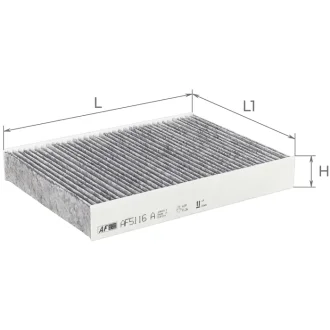 Фільтр салону ALPHA FILTER AF5116A