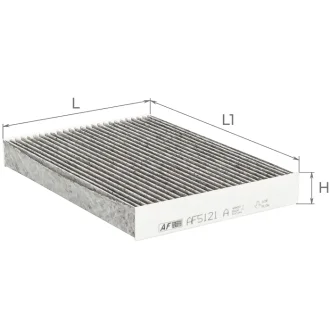 Фільтр повітряний салону ALPHA FILTER AF5121a