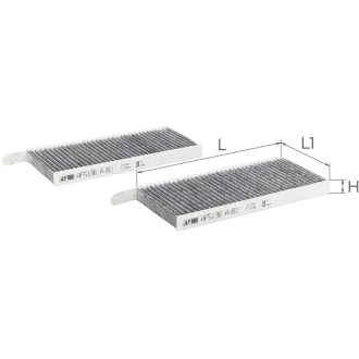 Фільтр повітряний салону (2 шт.) ALPHA FILTER AF5136a-2
