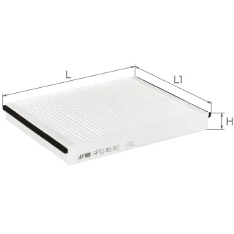 Фільтр салону ALPHA FILTER AF5149