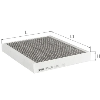 Фільтр повітряний салону ALPHA FILTER AF5205a