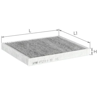 Фільтр повітряний салону ALPHA FILTER AF5218a