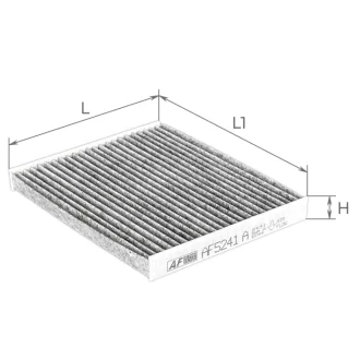 Фільтр повітряний салону ALPHA FILTER AF5241a