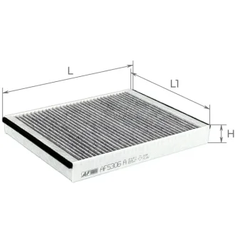 Фільтр салону ALPHA FILTER AF5306a