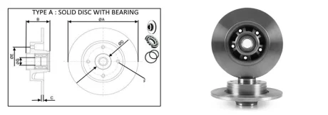 Диск гальмівний APLUS 61311BAP