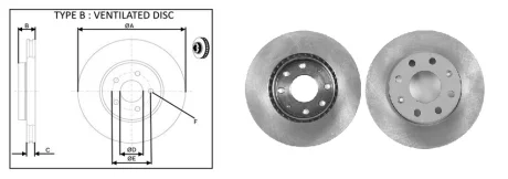 Диск гальмівний APLUS 61405AP