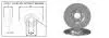 Тормозной диск задний MITSUBISHI ASX 1.8DI-D 2010-,PEUGEOT 4008 2012-,CITROEN C4 APLUS 61990AP (фото 1)