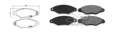 Тормозные колодки передние APLUS 71125CAP