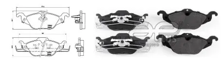Тормозные колодки дисковые передние Opel Astra G 1.2-1.8 98- APLUS 71130AAP