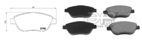 Тормозные колодки APLUS 71152BAAP