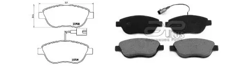 Колодки тормозные передние APLUS 71152BBAP