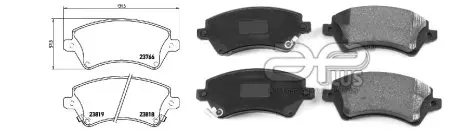 Тормозные колодки передние APLUS 71154BBAP