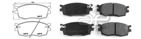 Колодки тормозные передние APLUS 71165BAAP