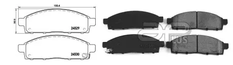 Тормозные колодки дисковые передние Mitsubishi Pajero/L200 2.5TDI 01 07.01- APLUS 71173AAP