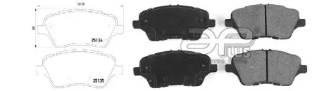 Колодки гальмiвнi передні APLUS 71189BBAP