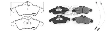 Колодки гальмiвнi передні APLUS 71220BAAP