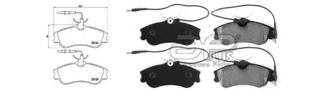 Тормозные колодки передние Peugeot Berlingo/Partner 96-02 APLUS 71233AAP