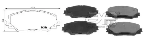 Колодки тормозные передние APLUS 71251BAAP