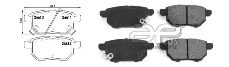 Тормозные колодки APLUS 71257BAAP