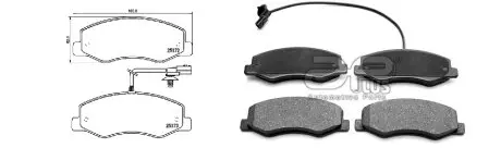 Тормозные колодки задние APLUS 71262AAP