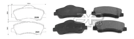 Тормозные колодки передние APLUS 71263BAAP