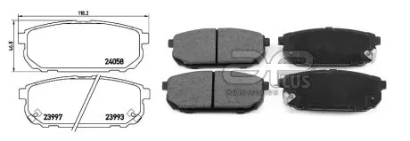 Тормозные колодки задние APLUS 71296AAP