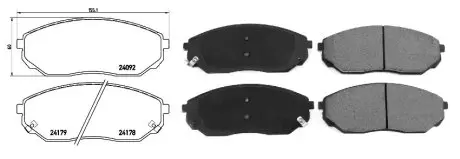 Колодки тормозные передние APLUS 71298AAP