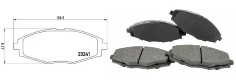 Тормозные колодки дисковые передние Daewoo Lanos 13", Matiz 0.8-1.5 05.97- APLUS 71667AAP