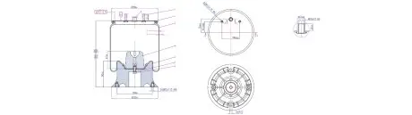 Пневморессора APLUS 91316AP