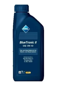Олива моторна 10W-40 1L Blue Tronic II ACEA A3/B4,API SL/CF,VW 501.01/505.00, MB229.1 ARAL 15F46E