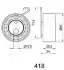 Ролик ремня приводного Opel Combo/Astra/Meriva/Corsa 1.7CDTI ASHIKA 45-04-418 (фото 2)