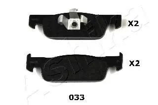 Тормозные колодки передние дисковые Dacia Logan,ndero Renault Clio 0.9-1.5Dci 10.12- ASHIKA 50-00-033