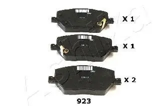 Комплект тормозных колодок передн. Fiat 500X Jeep Compass, Renegade 1.0-2.0D 07.14- ASHIKA 50-09-923