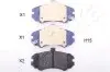 Колодки тормозные передние Hyundai Elantra 1.6-2.0 2000- ASHIKA 50-0H-H15 (фото 1)