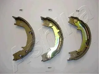 Гальмівні колодки зад. Hyundai Santa FE, Tucson/Kia Sportage 1.6-3.5 03.98- ASHIKA 55-H0-007 (фото 1)