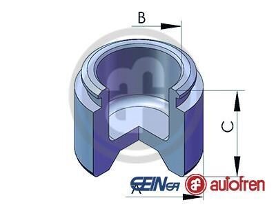 Поршень суппорта тормозного перед. (Sumitomo 51x31,5) Toyota Land Cruiser 100 98- AUTOFREN D025346