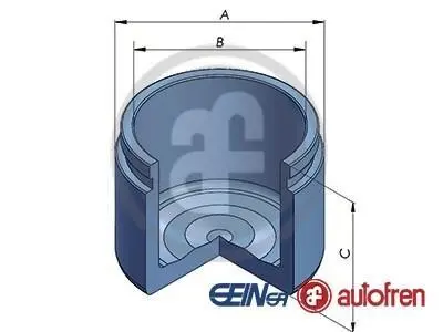 Поршень гальмівного супорта переднього (Nabco 57x46) Mazda 6 1.8 02-07 AUTOFREN D025421