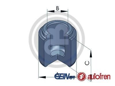 Поршень тормозного суппорта передний Mazda 323 F Vi, 323 S Vi, Mx-5 II, Mx-5 III Mitsubishi Colt II, Colt III, Colt IV, Colt IV, Lancer III, Lancer IV 1.3-2.0D 09.85- AUTOFREN D02552