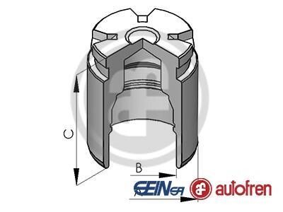 Поршень гальм. супорта зад Hyundai Solaris, Accent, Kia Rio 10- AUTOFREN D025530