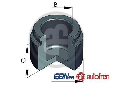 Поршень тормозов. суппорта зад. AUDI A6 C7, A7, Q7 1.8-6.0D 03.06-09.18 AUTOFREN D025658