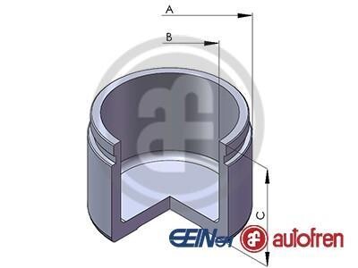 Поршень тормозов. суппорта перед. Mitsubishi Pajero IV 07-/Toyota Land Cruiser 00- (Sumitomo 45mm) AUTOFREN D02595